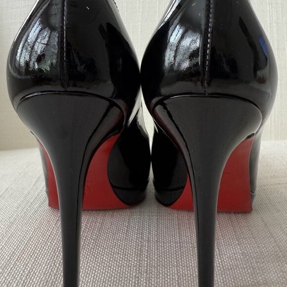 Christian Louboutin New Simple 120 Black Patent Leather Heels - Picture 8 of 15
